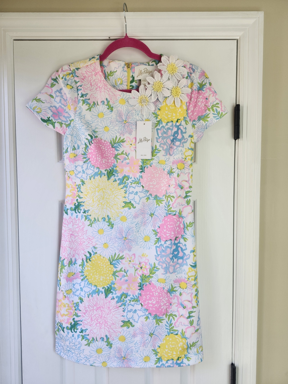 Lilly Pulitzer Melodie Skirted Romper XXS Lilly Garden. NWT